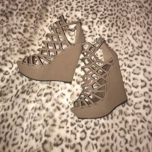 Tan Wedge Sandal